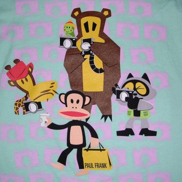 GENUINE PAUL FRANK PAPARAZZI JULIUS & FRIENDS TEE - Picture 2 of 2
